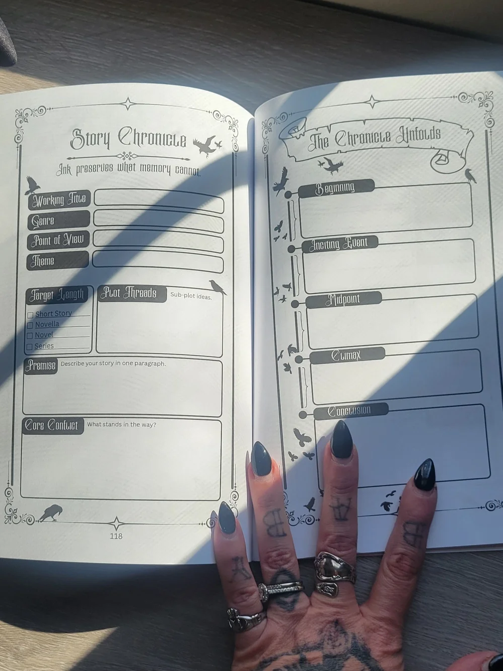 Shadowbound Grimoire - Fantasy Writer's Guided Journal